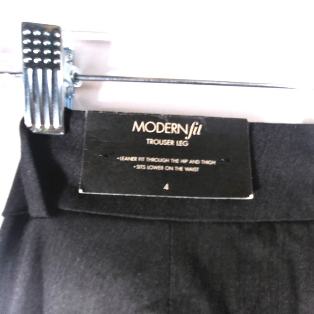 Ann Taylor Womens 4 Modern Fit Trouser Leg Gray Dress Pants Professional NWT - Picture 10 of 11